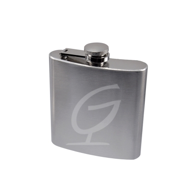 Flachmann mittel 150ml, Edelstahl gebrstet