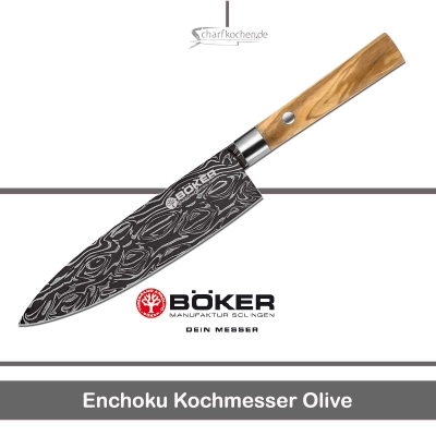 B�ker Enchoku Kochmesser Olive