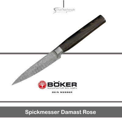 B�ker Spick-, Allzweckmesser Rose Damast
