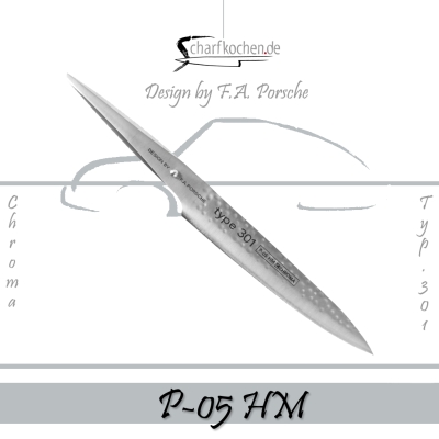 F.A. Porsche Messer Typ 301 / P-05 Tranchiermesser Hammerschlag
