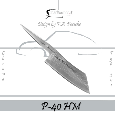 F.A. Porsche Messer Typ 301 / P-40 Hakata Santoku Hammerschlag
