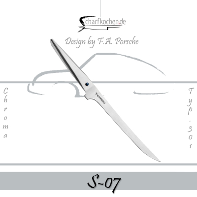 F.A. Porsche Messer Typ 301 / S-07 Flexibles Filetiermesser Turbo
