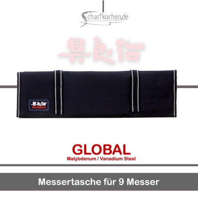 Global Messer: G-666/09 Messertasche f�r 9 Messer