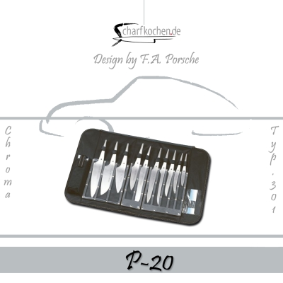 F.A. Porsche Messer Typ 301 / P-20 Messertasche fr 10 Messer