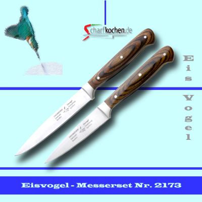 2er Sch�lmesser Set Eisvogel