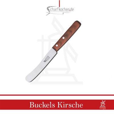 Fr�hst�cksmesser Buckels Windm�hle Griff: Kirschbaumholz