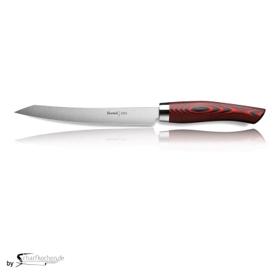 Nesmuk Messer Soul Slicer Silberzwinge,Rarit�t / Griff: Micarta Red