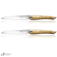 Nesmuk Soul Steak- und Tafelmesser - 2er Set / Griff: Olive