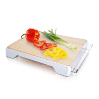 Schneidbrett - Tomorrow`s Kitchen, Kunststoff/Bambus wei