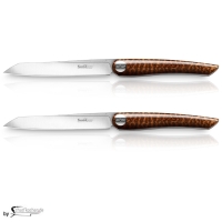 Nesmuk Soul Steak- und Tafelmesser - 2er Set / Griff: Schlangenholz
