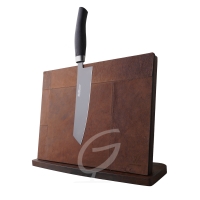 Messerblock der Extraklasse aus Cortenstahl