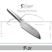 F.A. Porsche Messer Typ 301 / P-21 Santoku mit Kullenschliff